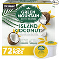 Green Mountain Coffee Roasters Island Coconut, Keurig Single-Serve K-Cup Pod, Flavored Light Roast Coffee Pods, 72 Count
