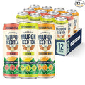 Freedom Fluid Yaupon Iced Tea – Refreshing & Slightly Sweet Organic Yaupon Tea – Variety 12 Pack (12 oz cans) – Antioxidant Rich, Natural Caffeine, Low Calorie, Low Sugar Herbal Tea Drink