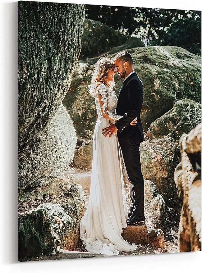 P&L ART. Personalized Custom Canvas Prints: Photo On Canvas Transform Your Photos into Stunning Framed Wall Art Digitally Printed Photo To Canvas Ideal for Home Decor Gifts Keepsakes 20X30