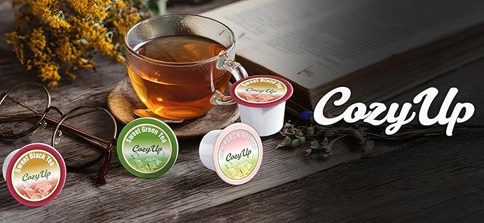 Cozy Up 36-Count Jasmine Green Tea Pods Compatible with Keurig K-Cup Brewers