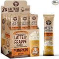 The Frozen Bean Pumpkin Spice Frappe & Latte Instant Mix (20 Sticks), Made with Arabica Coffee, Double Shot Caffeine, Low Sugar & Premium Ingredients, Hot, Iced, or Blended Drinks