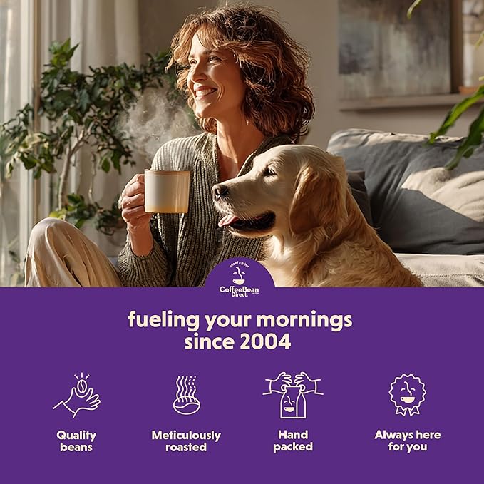Coffee Bean Direct French Roast Blend, Whole Bean Coffee, Dark Roast, 2.5 Pound Bag (Pack of 1)
