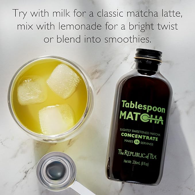 The Republic of Tea – Tablespoon Matcha Concentrate, Japanese Green Tea, 8 oz Makes 16 Servings