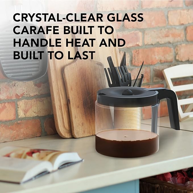 12-Cup Coffee Carafe Compatible with Keurig K-Duo Essentials, K Duo Hot & Iced – Will NOT Fit Keurig K-Duo Single Serve