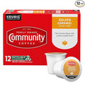 Community Coffee Caramel Cookie Butter Flavored 12 Count, Medium Roast, Keurig K-Cup Coffee Pods, 12 Count (Pack of 1)