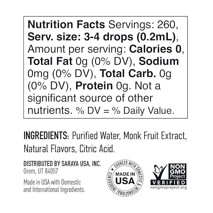 Lakanto Liquid Monk Fruit Extract Drops, Caramel - Erythritol Free Sugar Substitute Sweetener For Tea, Coffee, Smoothies, Yogurt, Cereal, Cocktails, Sugar Free, Vegan, Keto, Zero Sugar (1.76 Fl Oz)