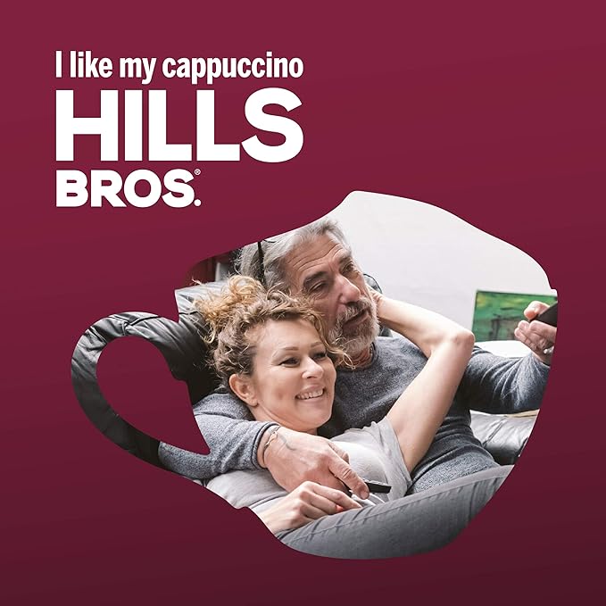 Hills Bros. Cappuccino Mix – Rich, Frothy Coffeehouse-Tasting Instant Drink Mix – Quick and Easy Preparation – Perfect for Hot & Iced Drinks & Creaming Coffee – Sugar-Free Double Mocha, 1 Pack of 12oz