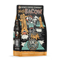 Bones Coffee Company Maple Bacon, Bacon and Maple Syrup Flavored Coffee, Medium Roast Low Acid Arabica Beans Compatible with Auto drip and French Press Coffee Maker, 12 Oz Ground