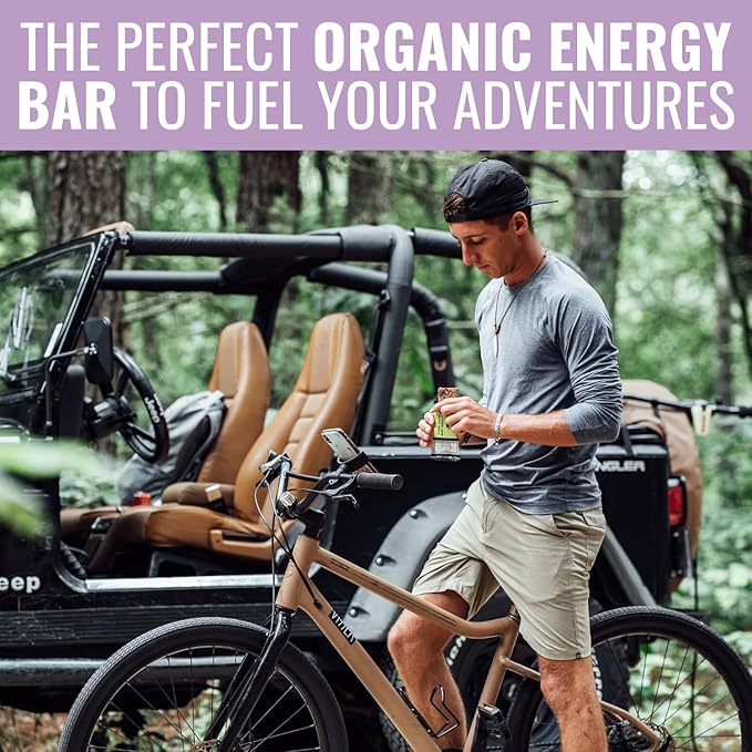 Kate’s Real Food Organic Granola Bars - Variety Pack (2.2 oz, Pack of 12) - Organic Energy Bars Made with Gluten Free Oats - Non GMO, Soy Free, Whole Grains, and All Natural