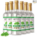 Matteo's Peppermint Syrup for Coffee, Lattes, Cappuccinos & Desserts – Sugar-Free Sweetener for Beverages, Keto Friendly, Zero Calories, Indulgent Flavor, Non-Alcoholic, Ideal for Coffee 33.8oz (6pk)