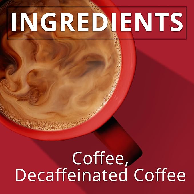 Folgers Half Caff Coffee, Medium Roast, Keurig K-Cup Pods, 10 Count