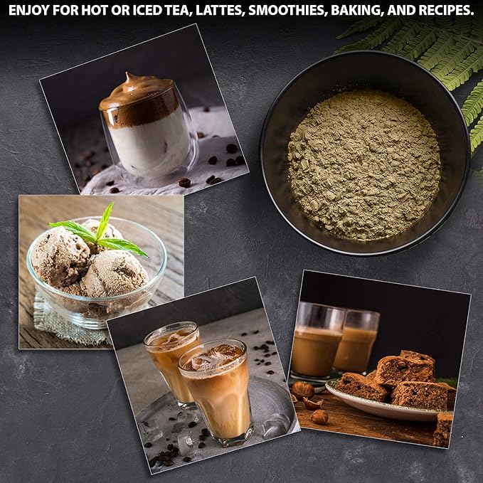 Matcha Moon Hojicha Powder Organic - Roasted Matcha Green Tea - Japanese Origin - Unsweetened, Low Caffeine - Uji Kyoto Japan - 100g Resealable Bag