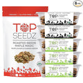 Top Seedz Deluxe Organic Gluten Free Vegan Crackers and Roasted Seeds Bundle | 1 Pouch of Maple Magic Roasted Seeds | 3 Packs of Sea Salt Crackers | 2 Packs of 6-Seed