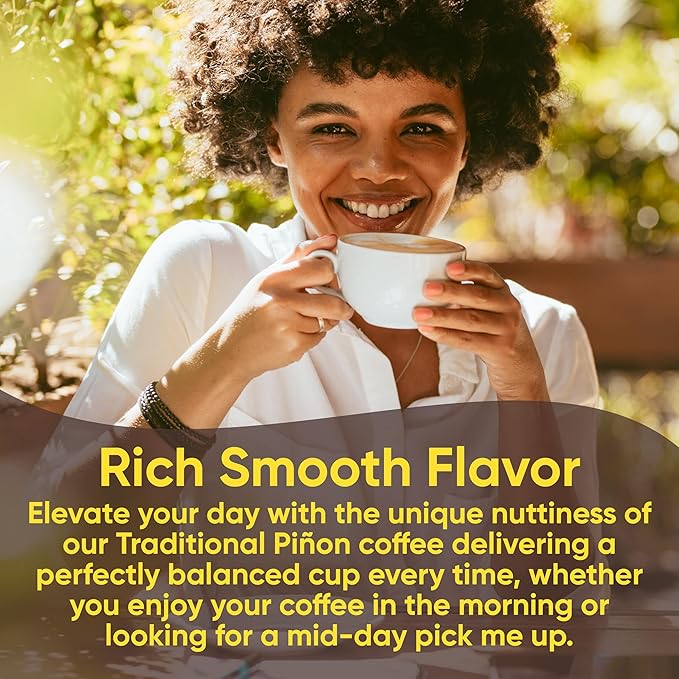 New Mexico Piñon Coffee Naturally Flavored Coffee (Traditional Piñon Whole Bean, 5 pound)