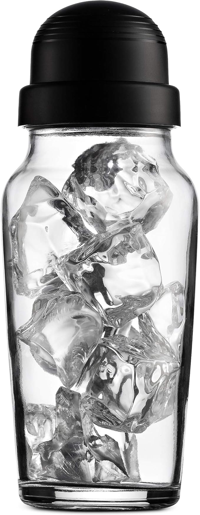 Godinger Cocktail Shaker, Martini Shaker, Italian Made Glass Bar Shaker, 19oz