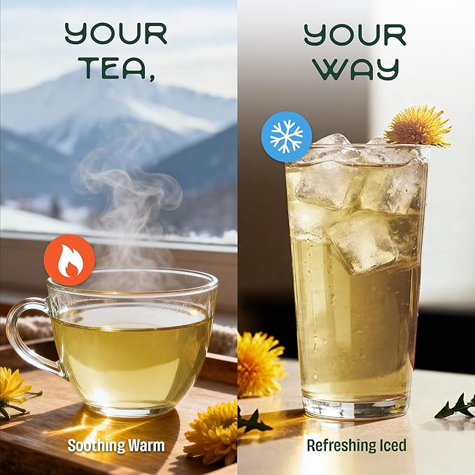 Tea Facto Cool Cleanse* Asian Pear Tea Bags with Dried Pear, Apple, Carrot, Licorice Root, Sugarcane Fiber and Broomgrass Roots - Natural Fibers, Zero Added Sugar, Non-caffinated - 10 Count
