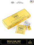 TWG Tea | French Earl Grey | Black Tea | Citrus Fruits & Blue Cornflowers | 15 Hand Sewn Cotton Tea Bags | Gift Set