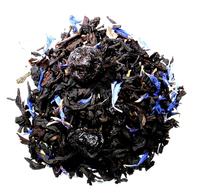 Nelson's Tea Earl Grey Sampler Pack Tea - Loose Leaf Tea Sampler - A Portrait of Earl Grey, Blueberry EarlGrey, Lavender EarlGrey, Raspberry Earl'Grey, Vanilla Caramel Earl'Grey - Sample Sizes