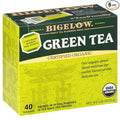 Bigelow Tea Organic Green Tea Bags Box, Caffeinated Tea with Green Tea, 40 Count Box (Pack of 6), 240 Total Tea Bags