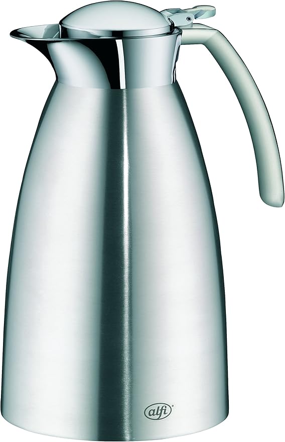 Alfi Gusto 1.0 L Top Therm Vacuum Insulated Stainless Steel Thermal Dispenser Carafe, Metallic