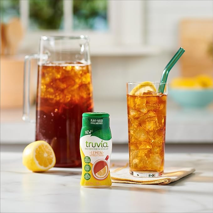 Truvia Zero-Calorie Liquid Sweetener from the Stevia Leaf, 2.7 Fl Oz bottle, Lemon flavor (Pack of 2)