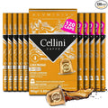 Cellini Caffè Cremoso Aluminum Nespresso Pods, 120 Count, Medium Roast Coffee Capsules, 100% Nespresso Original Machine Compatible