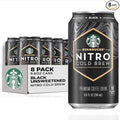 Starbucks - RTD Coffee Nitro Cold Brew, Black Unsweetened, 9.6 fl oz Cans (8 Pack), Iced Coffee, Cold Brew Coffee, Coffee Drink