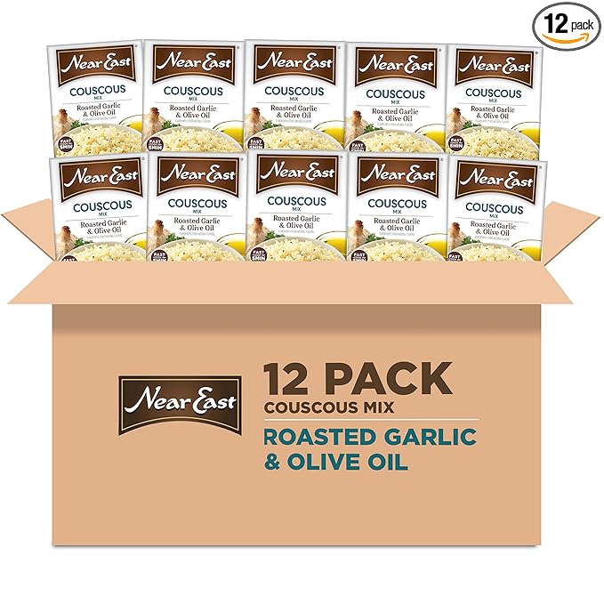 Near East Couscous Mix, Roasted Garlic & Olive Oil, 5.8 Oz, Pack of 12