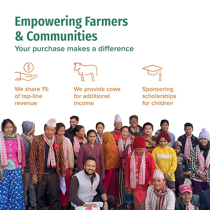 NEPAL TEA Organic Chai Tea Loose Leaf - Certified Organic Black Tea with Ginger, Cinnamon & Cardamom - Single Origin from a Family Farm in the Himalayas (Nepali Breakfast) - 3.5 Oz (100g)