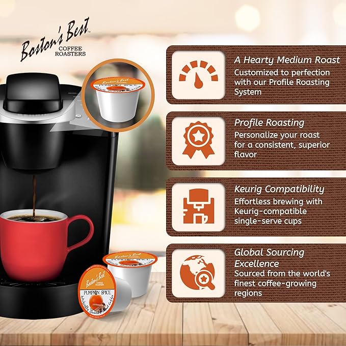 Boston's Best Single Serve Coffee, Pumpkin Spice,12.6 oz, 42 Count