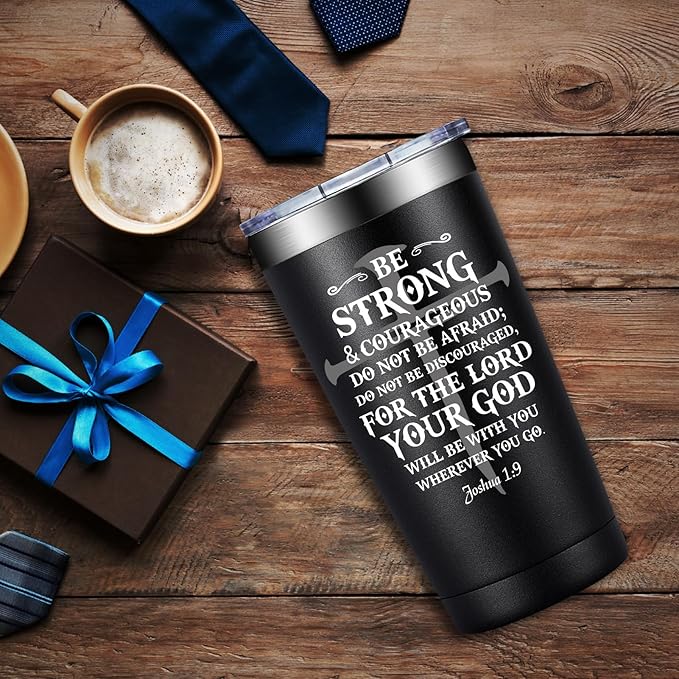 Christian Gifts for Men - Catholic Gifts - Religious Spiritual Faith Based for Men, Man of God, Dad, Pastor - 20oz Tumbler