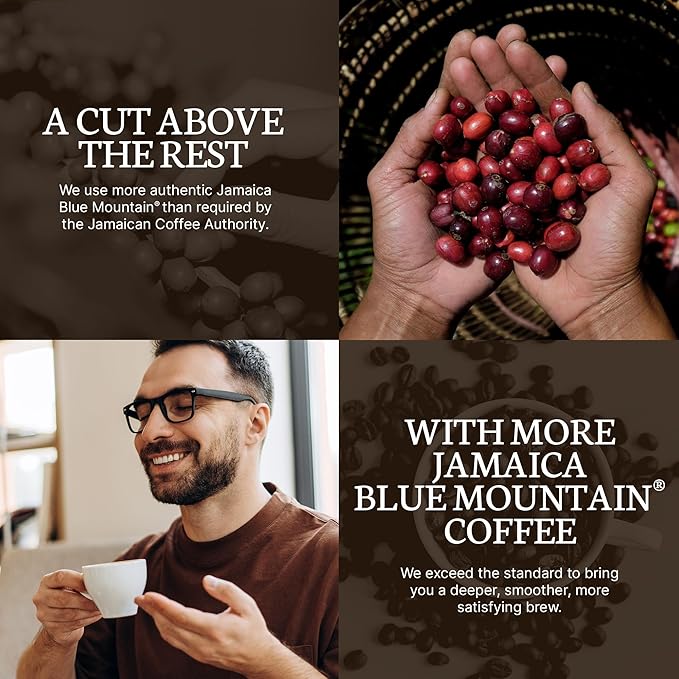 Dancing Moon Coffee Pods - Premiere Blend Jamaica Blue Mountain Coffee Beans, Medium Roast, Compatible with Keurig KCup Brewers, Small-Batch Crafted