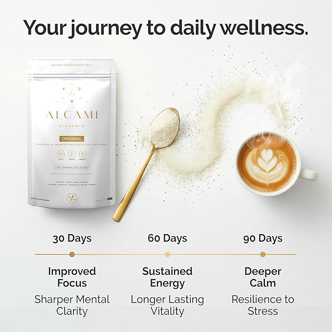 Mushroom Coffee Creamer Superfood Blend, 10X Concentrated Extract with Lion’s Mane, Reishi & Cordyceps, Energy & Focus Support, Premium Supplement Powder, 30 Servings