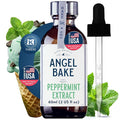 Pure Peppermint Extract for Baking & Mixology - 100 Servings, Culinary Grade Peppermint Essence and Flavoring - Kosher, Keto Friendly, Vegan, Gluten-Free for Desserts, Beverages & Recipes (2 Oz Extract)