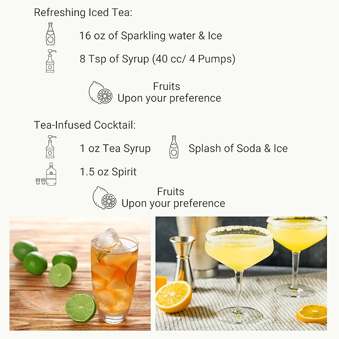 Dong Jyue Honey Lemon Green Tea Syrup – Made with Real Green Tea – 1 Liter Bottle – Refreshing Honey Citrus Flavor – Ideal for Tea Shops, Sparkling Tea, Lemonade & More – Commercial Use – 1 Pack