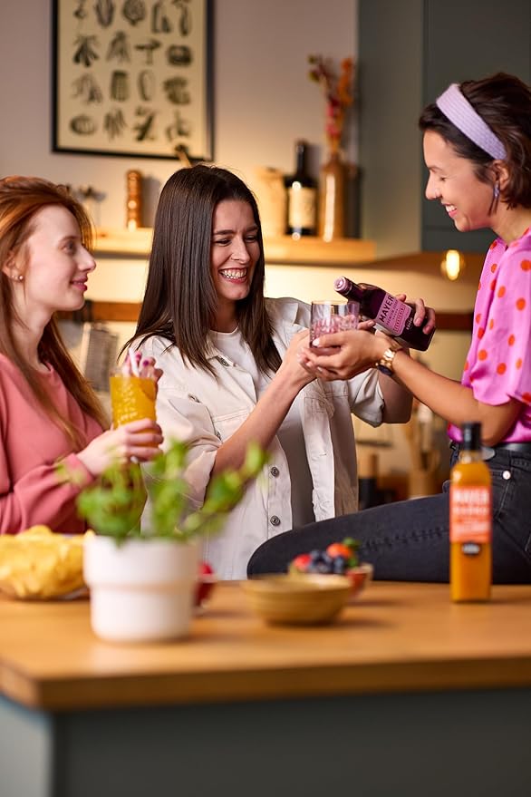 Mayer Premium Artisan Mango Syrups – Award-Winning, Only Real Mangoes and 3 Natural Ingredients, Vegan, Gluten Free, Dairy Free, Versatile for Beverages & Desserts – No Artificial Additives, Rich Authentic Flavor ( 16.9 Fl oz. / 500 ml, 6 Pack Mango )