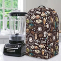 Book Coffee Time Blender Cover Kitchen Coffee Maker Cover Dust Protection Home Decor for Blender Food Processor Easy to Install Kitchen Appliance Cloth Cover