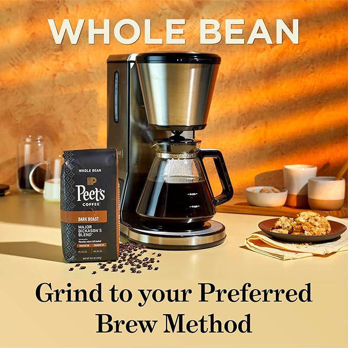 Peet's Coffee, Dark Roast Whole Bean Coffee - French Roast 10.5 Ounces
