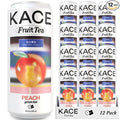 Juicy Peach Gummi Green Iced Tea – Infused with Real Peach Flavor – Perfect Pick-Me-Up Tea – Naturally Sweetened – Ideal for Summer, Tea Lovers, and Daily Drinks – 12-Pack of 320ml Cans