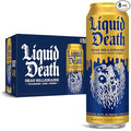 Liquid Death, Dead Billionaire Iced Tea, 8-Pack (19.2oz Cans), Half Lemonade Half Black Tea, Low Calorie, No Artificial Sweeteners, B12 & B6 Vitamins