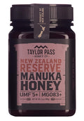 Taylor Pass Honey Co Manuka Honey UMF 5+ MGO 83+ | Monofloral New Zealand Honey | Sustainable, Non-GMO, Halal, UMF Certified | BPA-Free Jar | 1lb 1.6oz