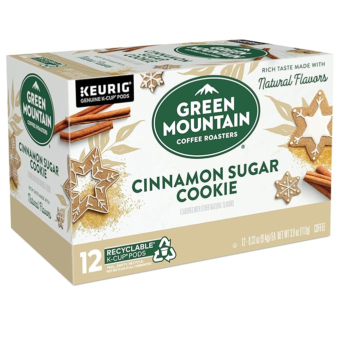 Green Mountain Coffee Roasters Cinnamon Sugar Cookie Coffee, Keurig Single Serve K-Cup Pods, 72 Count