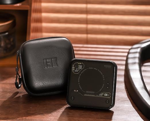 BOOKOO Coffee Scale with Storage Bag Esprosse with Timer Mini Digtial Coffee Scale Rechargeable with Auto Mode Flow Rate Mode Scale for Coffee APP Bluetooth Connection Coffee Bean Scale