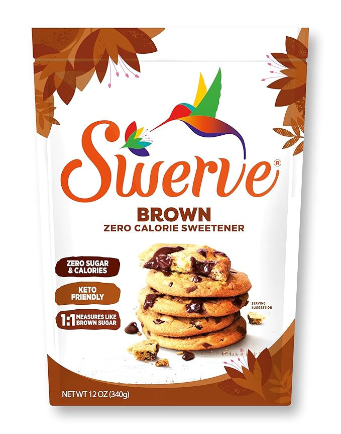 Swerve Ultimate Sugar Replacement Sweetener, Brown Sugar Substitute, Keto Friendly, Zero Calorie, Zero Sugar, Non-Glycemic, Gluten Free, 12 ounces
