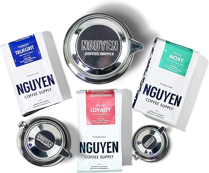Nguyen Coffee Supply - Original Phin Filter: Stainless Steel 12oz Chamber 4.375 inch plate Diameter, Perfect Cup of Phin Drip Coffee in 7 minutes [12 oz]