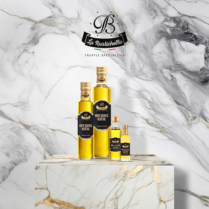 La Rustichella - Truffle Olive Oil (16.91 fl oz (500 ml), White Truffle Olive Oil)