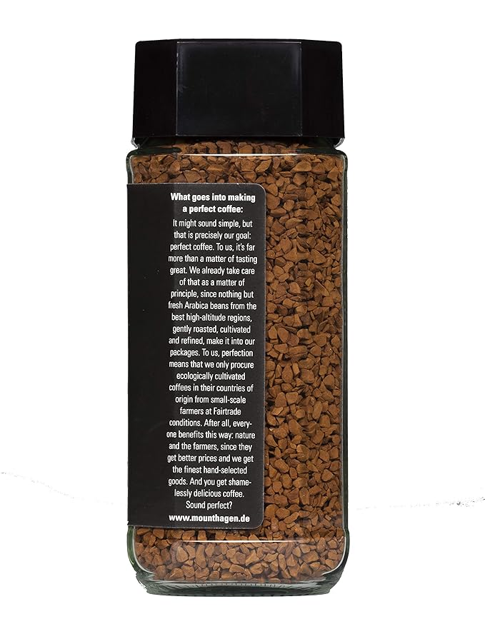 Mount Hagen 3.53oz Organic Freeze Dried Instant Coffee - 3 pack | Eco-friendly Coffee Made From Organic Medium Roast Arabica Beans | Fair-Trade Coffee Instant [3 x 3.53oz Jar]