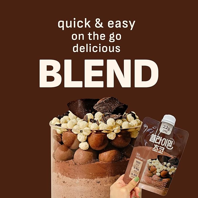 Chocolate Protein Shake, With Crunchy Protein Balls, Protein Smoothie Powder - 22g Protein, Low Sugar, Keto-Friendly Meal Replacement Shake, 1.59oz, 7packs, 7 Servings (7 Packs X 1.59 oz)