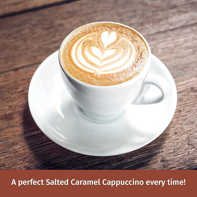 Victorian Inn Instant Cappuccino - Salted Caramel Flavor - Creamy & Delightful Coffee Mix - Great Hot, Cold, or Blended - Creamy Flavor - 2 Pound (Pack of 1)