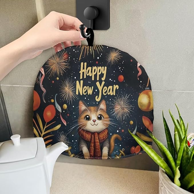 Cute Cat Tea Cozy for Teapot Insulated for Cartoon Cat Kettle Cover Samll Teapot Dust Protector Fashion Tea Pot Cozy for Keeping Warm Kettle Kitchen Dust Cover for Kitchen Accessories